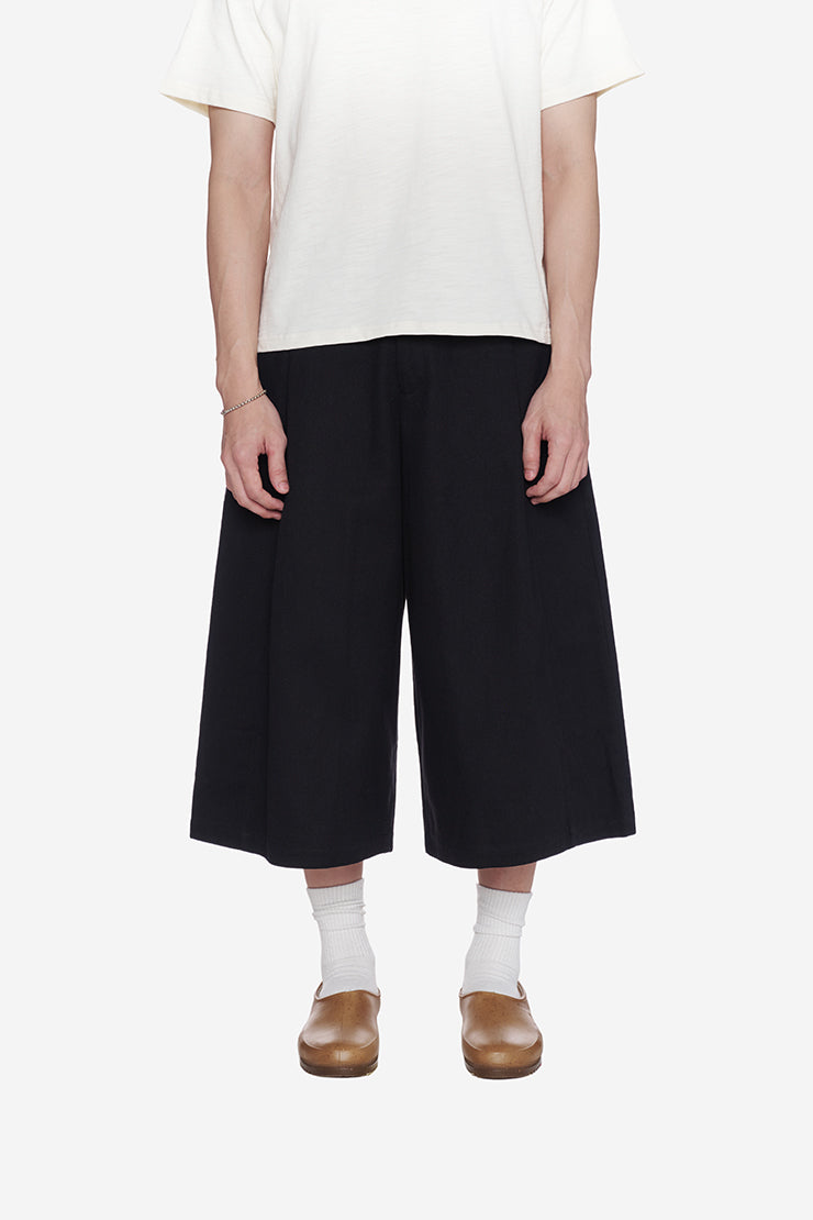 CASUAL KAKI CULOTTES - Black