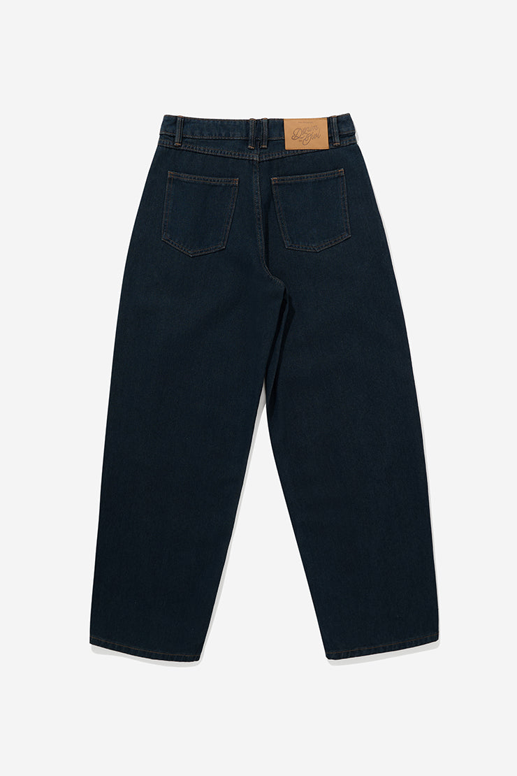 WOMEN'S BASIC BALL DENIM PANTS - Indigo