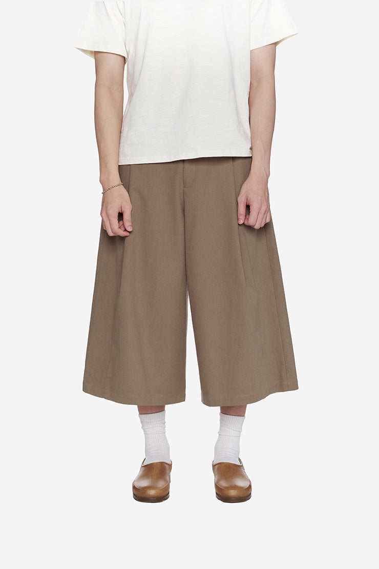 CASUAL KAKI CULOTTES - Tan