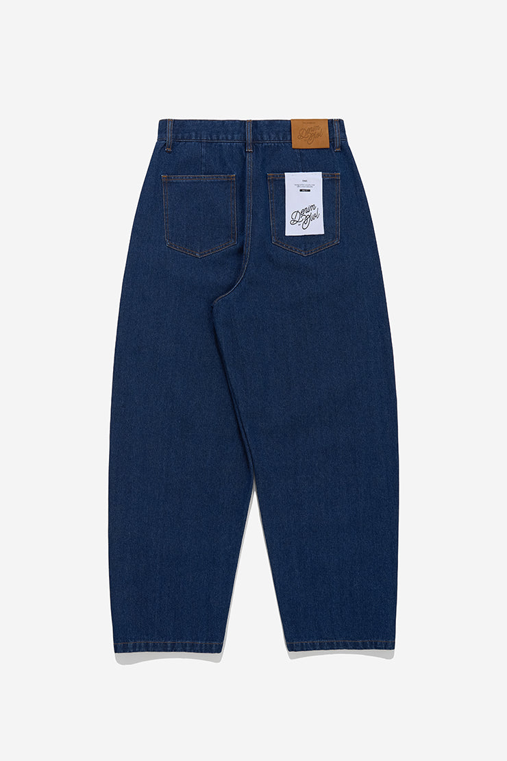 MEN'S BASIC BALL DENIM PANTS - Dark Blue