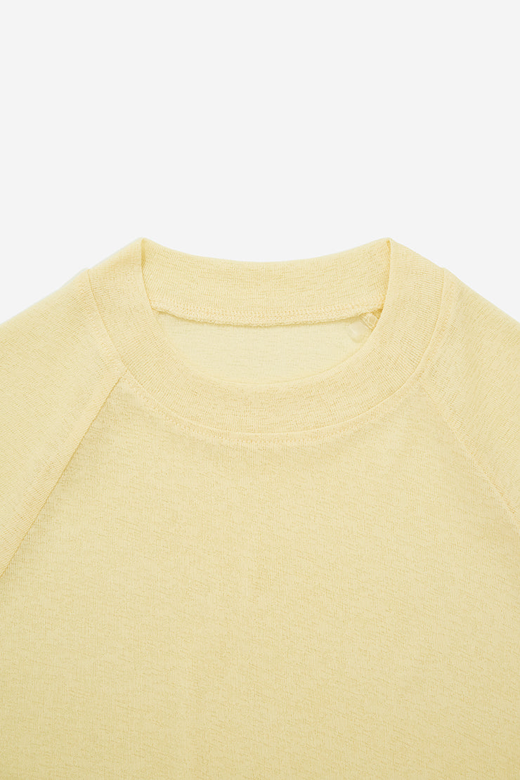 WOMEN'S TEE RAGLAN PAPER - Yellow