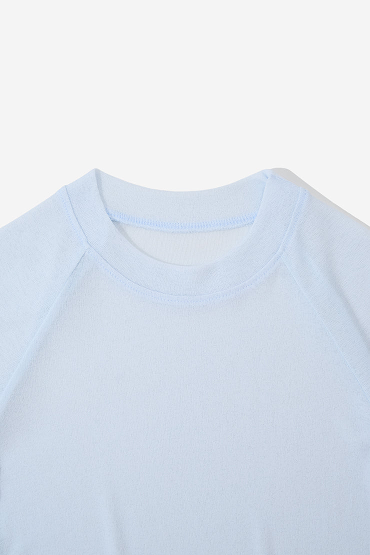 WOMEN'S TEE RAGLAN PAPER - Blue
