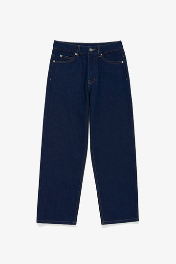 WOMEN'S BASIC RELAX DENIM PANTS - Indigo