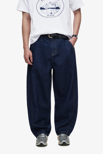 MEN'S BASIC BALL DENIM PANTS - Indigo